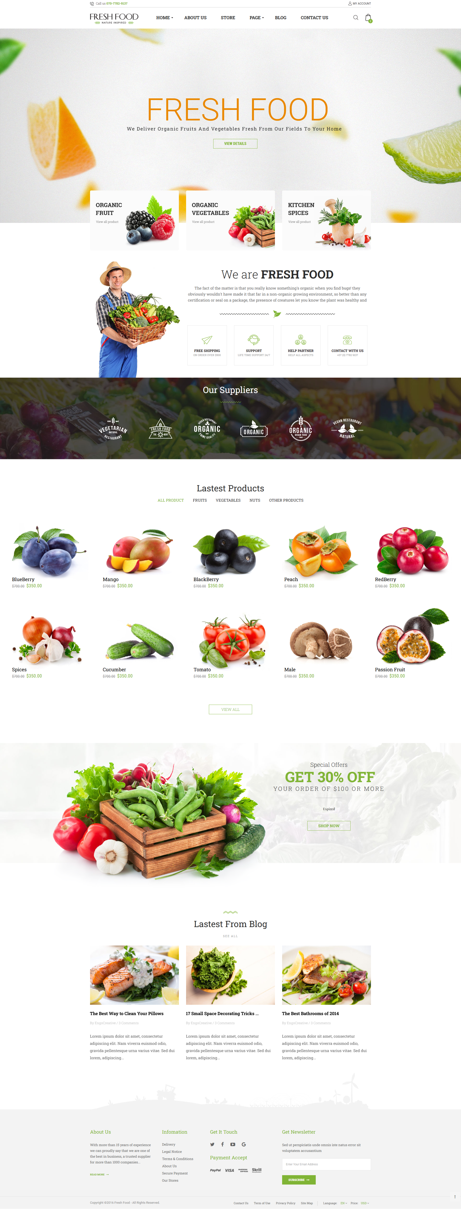 Fresh Food – Organic Food 2