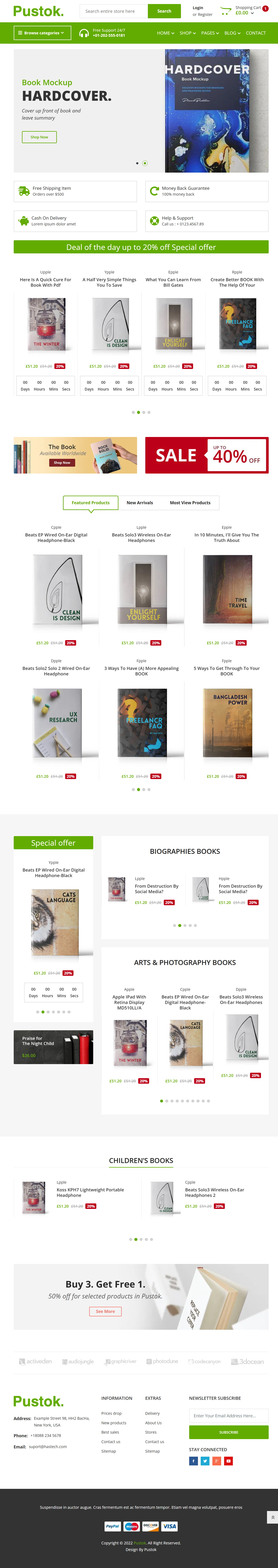 Pustok - Stationary shop Theme  4